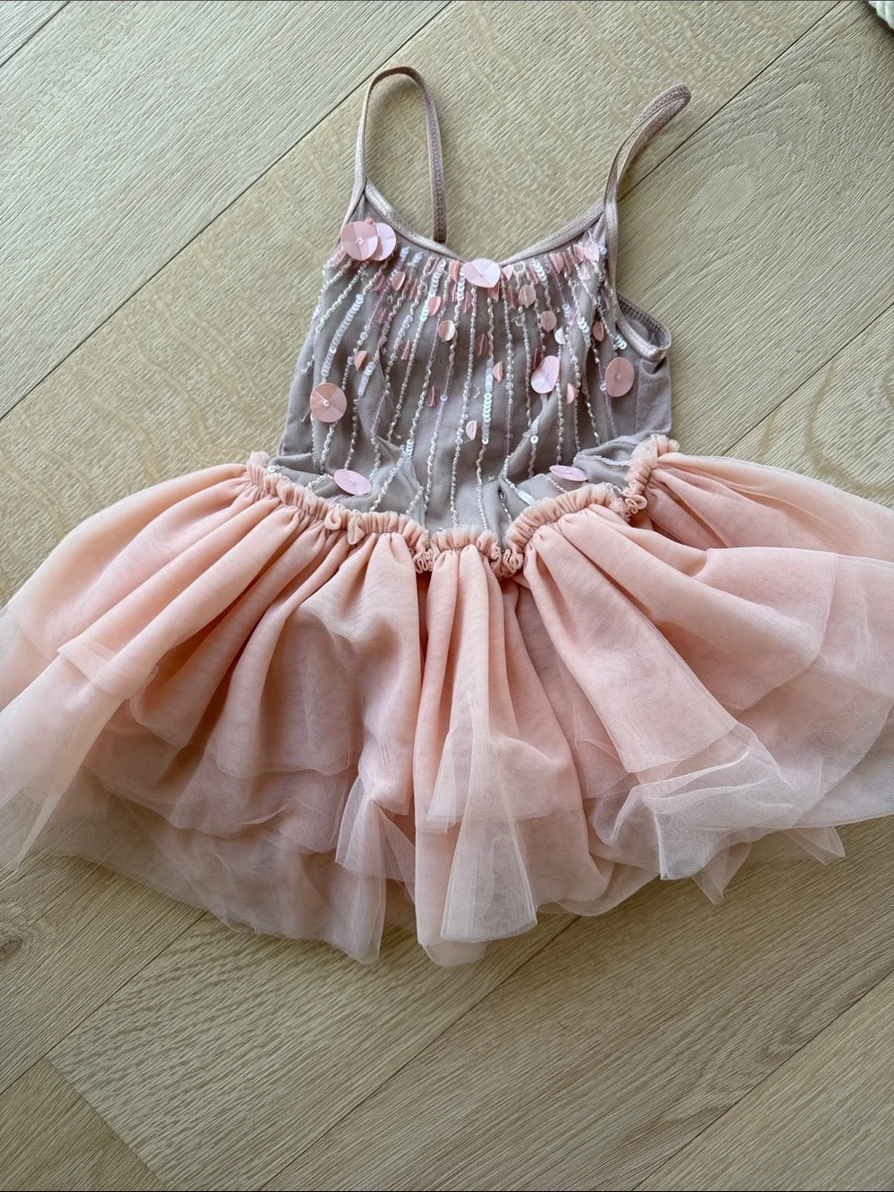 Tutu du monde 1y Peach Tulle Princess Dress-Up Costume tutu